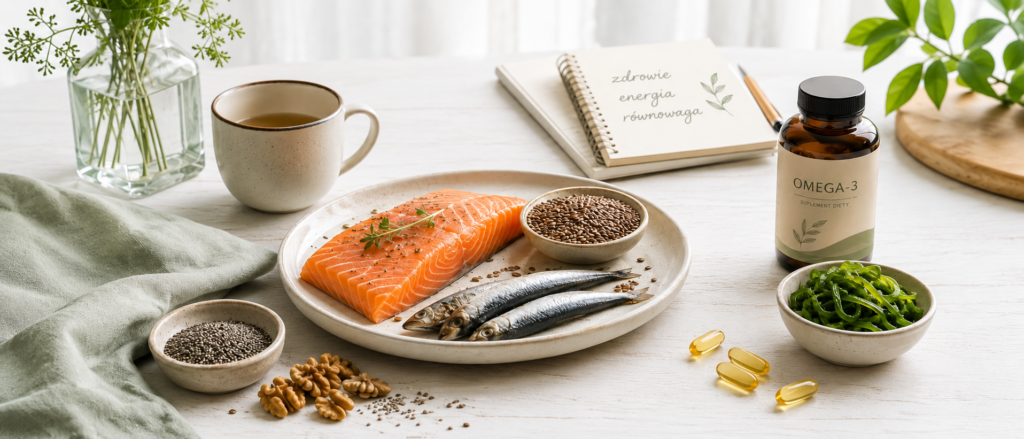 Omega-3 jak stosować bezpiecznie – łosoś, ryby, nasiona i suplement